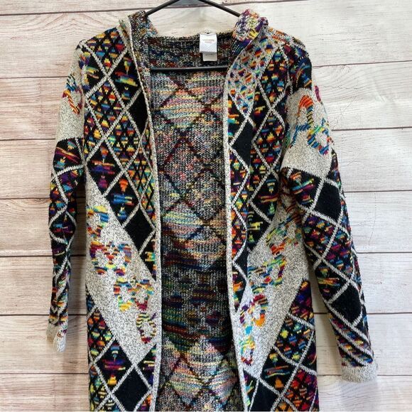 ANTHROPOLOGIE NORTHERN ANGEL SOUTHWEST GRANNYCORE HOODED SWEATER - Picture 2 of 7